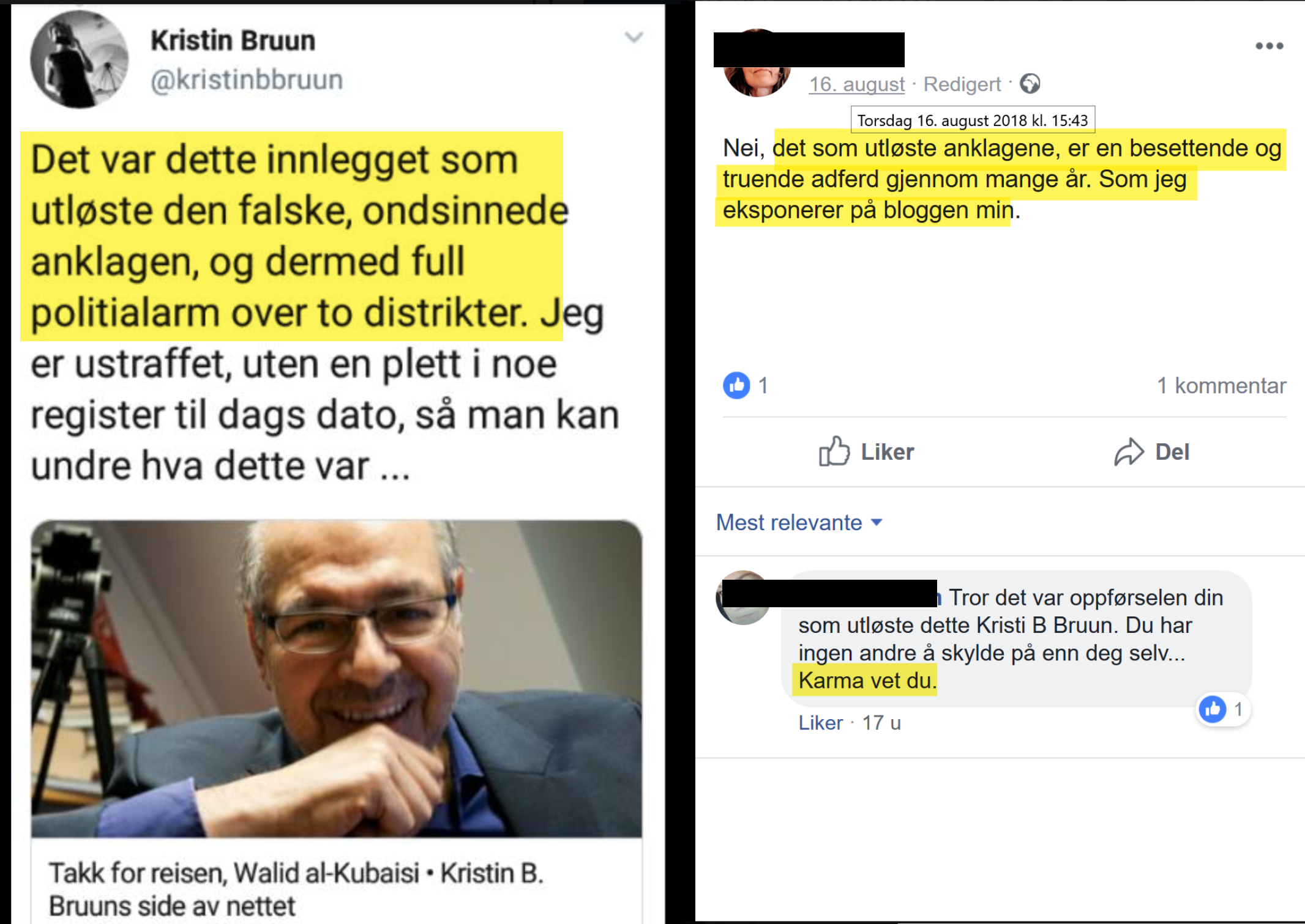 Irene Hov avslører at hun sto bak den falske anklagen Walid al-Kubaisis begravelse